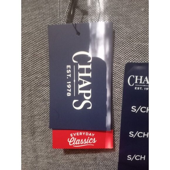 Chaps NWT Men's Black Natural Stretch Short Sleeve Polo Shirt Size Small S New - Picture 2 of 11